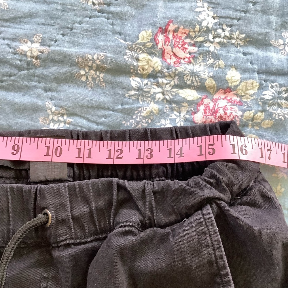 Akademiks Mens Black Stacked Canvas Joggers XL 32x30 Draw String Waist - Picture 7 of 10